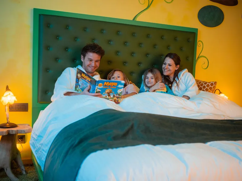 Maya kamer in het Plopsaland Theater Hotel